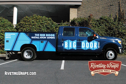 Utility Truck Wrap on Ford F350 Dually