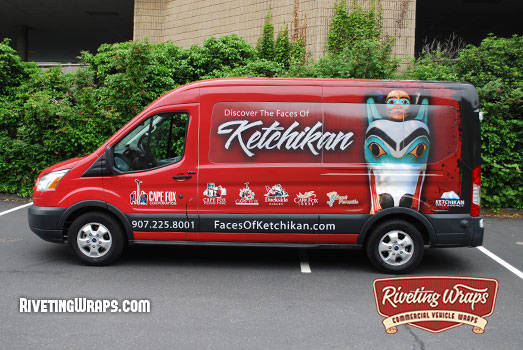 Cape Fox Shuttle Van Wrap