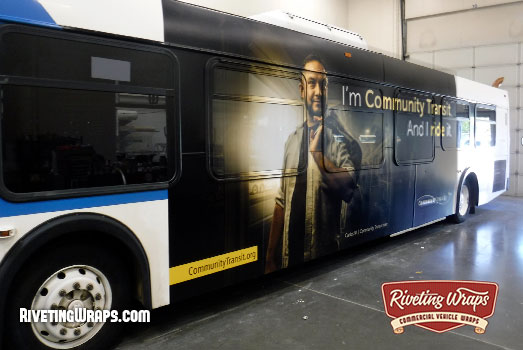 Community Transit 40th Anniversary Bus Wrap