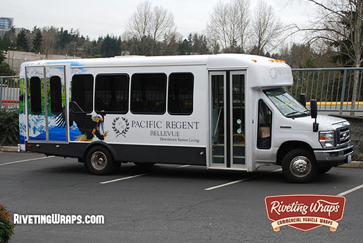 Shuttle Bus Wrap for Pacific Regent BellevueWrap