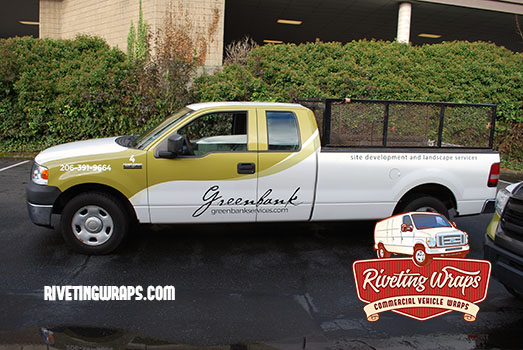 Landscaping Truck Graphics on Ford F150, Driver Side.