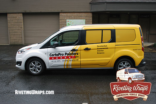 Ford Transit Connect Wrap, Driver Side