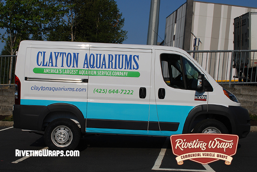 Dodge Promaster Wrap for the Clayton Aquarium Commercial Van Fleet