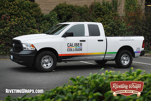 Door Logo Graphics and Lower Wrap on a Dodge RAM Truck