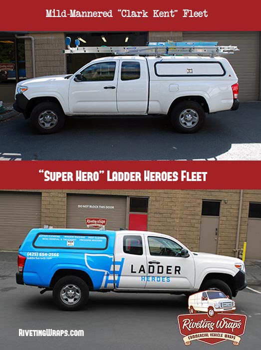Before and After Toyota Tacoma Truck Wrap Kirkland, WA