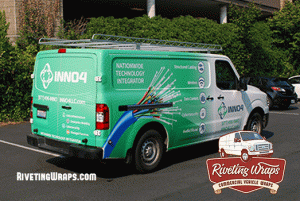 Nissan NV1500 van wrap for national iT company fleet