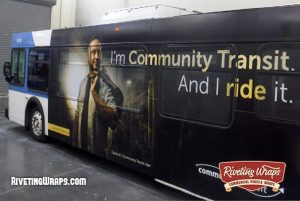 Community Transit 40th Anniversary Bus Wrap