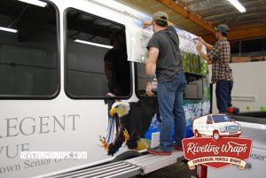 Installation of Shuttle Bus Graphics