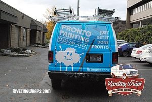 Painting Company Ford Van Wrap, Back