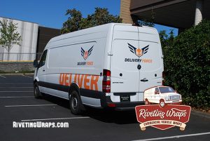 Sprinter Van Graphics Shown From Back