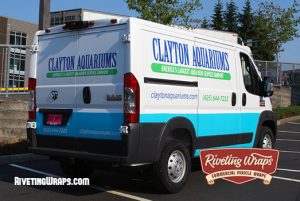 Dodge Promaster Van Graphics for Clayton Aquarium