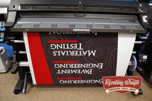Custom Ford Transit Wrap design printing and installation by Riveting Wraps Seattle WA