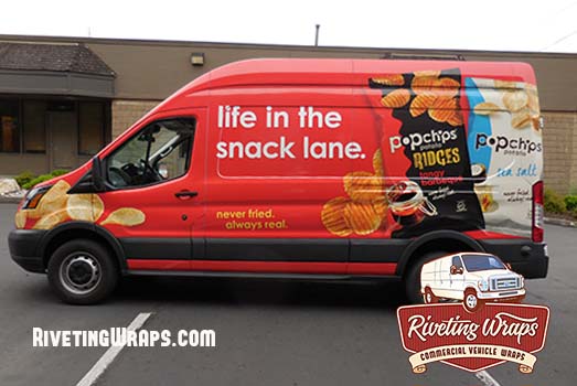 Seattle, WA - Pop Chips Ford Transit Van Wrap Promotion