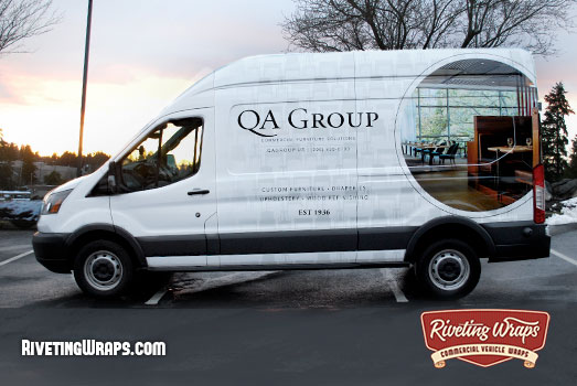 Seattle, WA - QA Group Transit Van Wrap