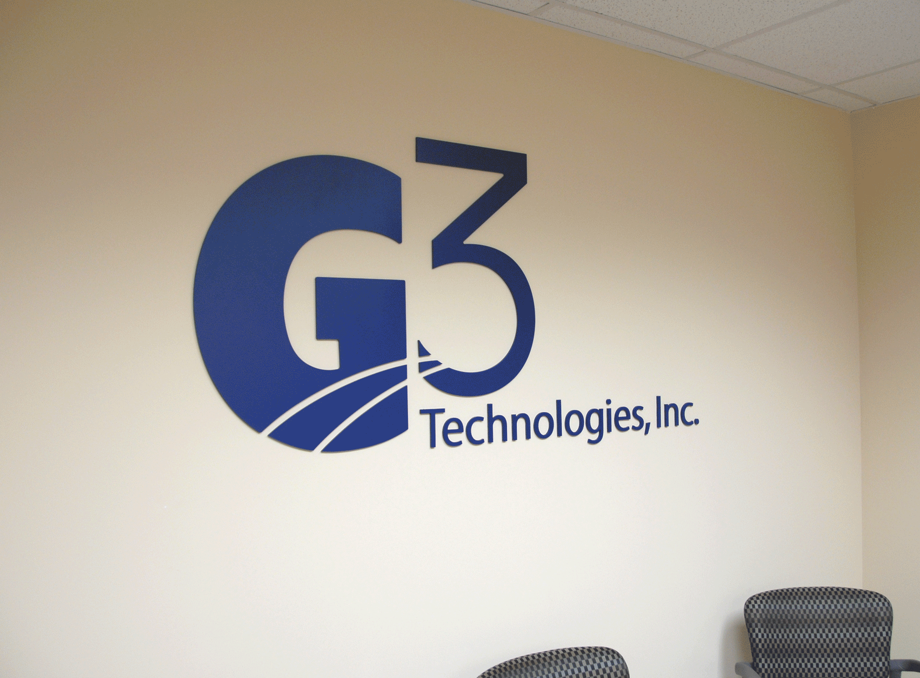 Lobby sign installed in New Providence NJ