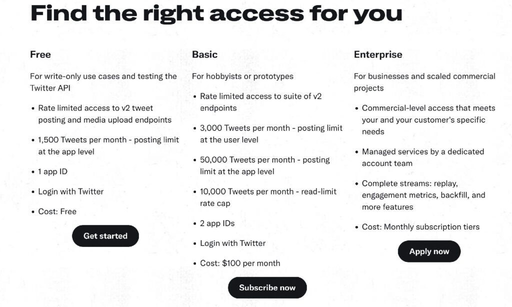 Twitter's API