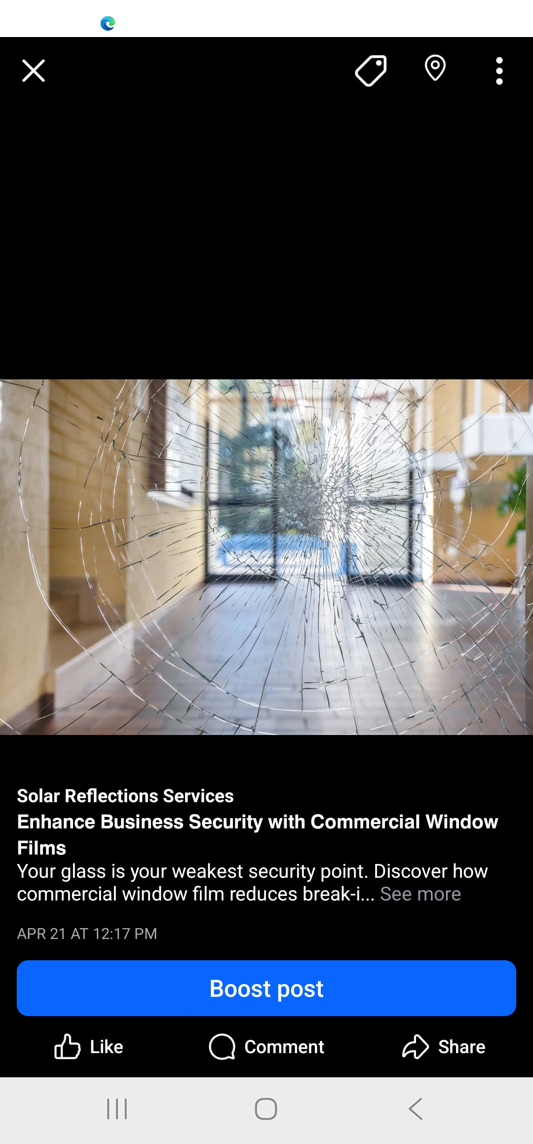 Birmingham, AL – Security Window Film Installed for Local Pharmacy