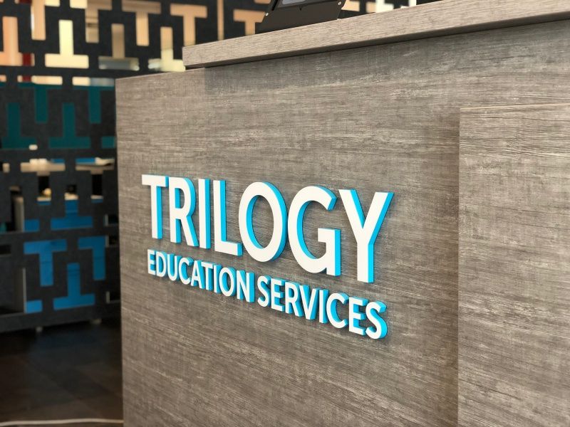 Dimensional Letters Reception Sign - Sign Partners Boca Raton