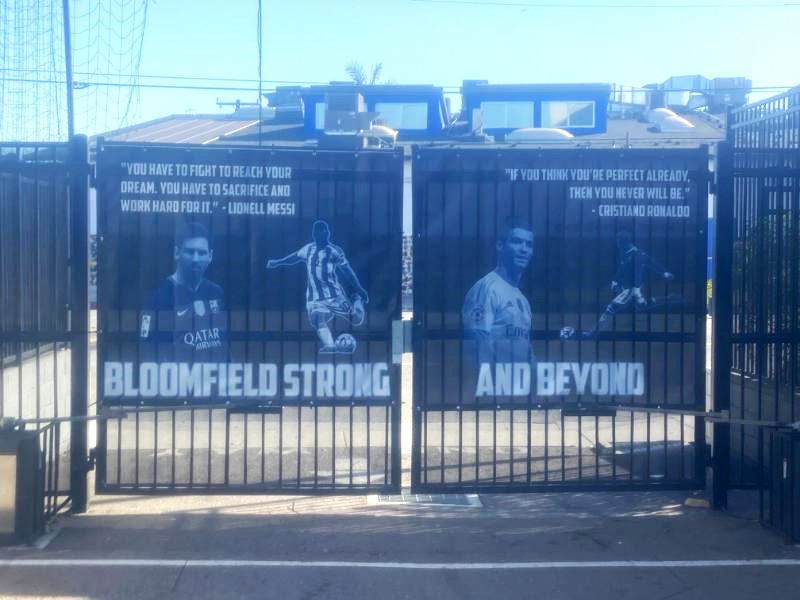 los angeles, ca mesh fence banners
