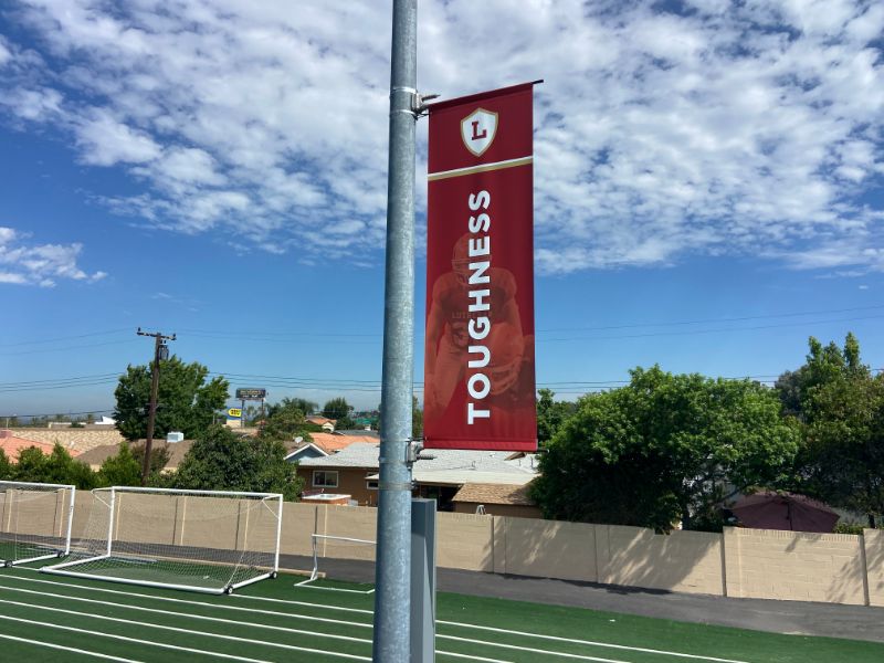 High School Pole Banners in orange county, ca