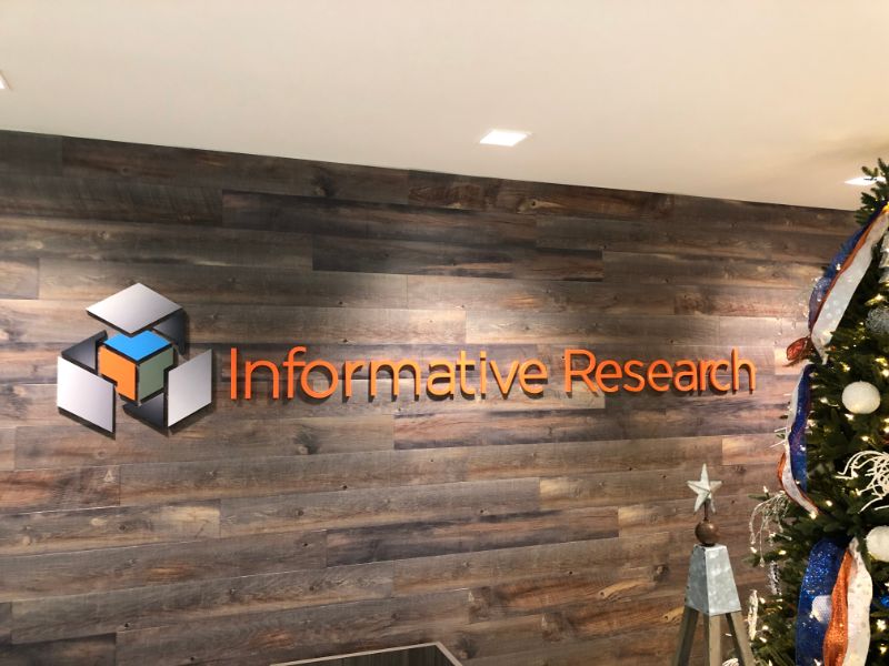 3D Lobby Logo for Irvine