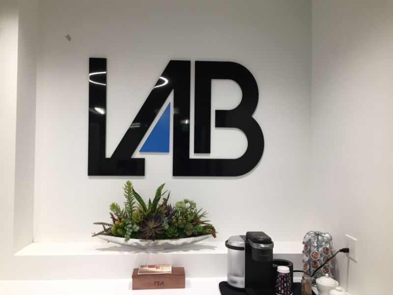 Custom Lobby Logo Sign for Irvine