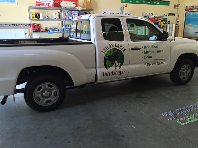 Landscape truck graphis Orange County