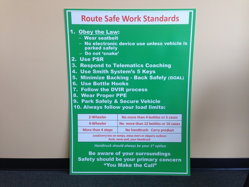 Safety Work Signs Orange County CA