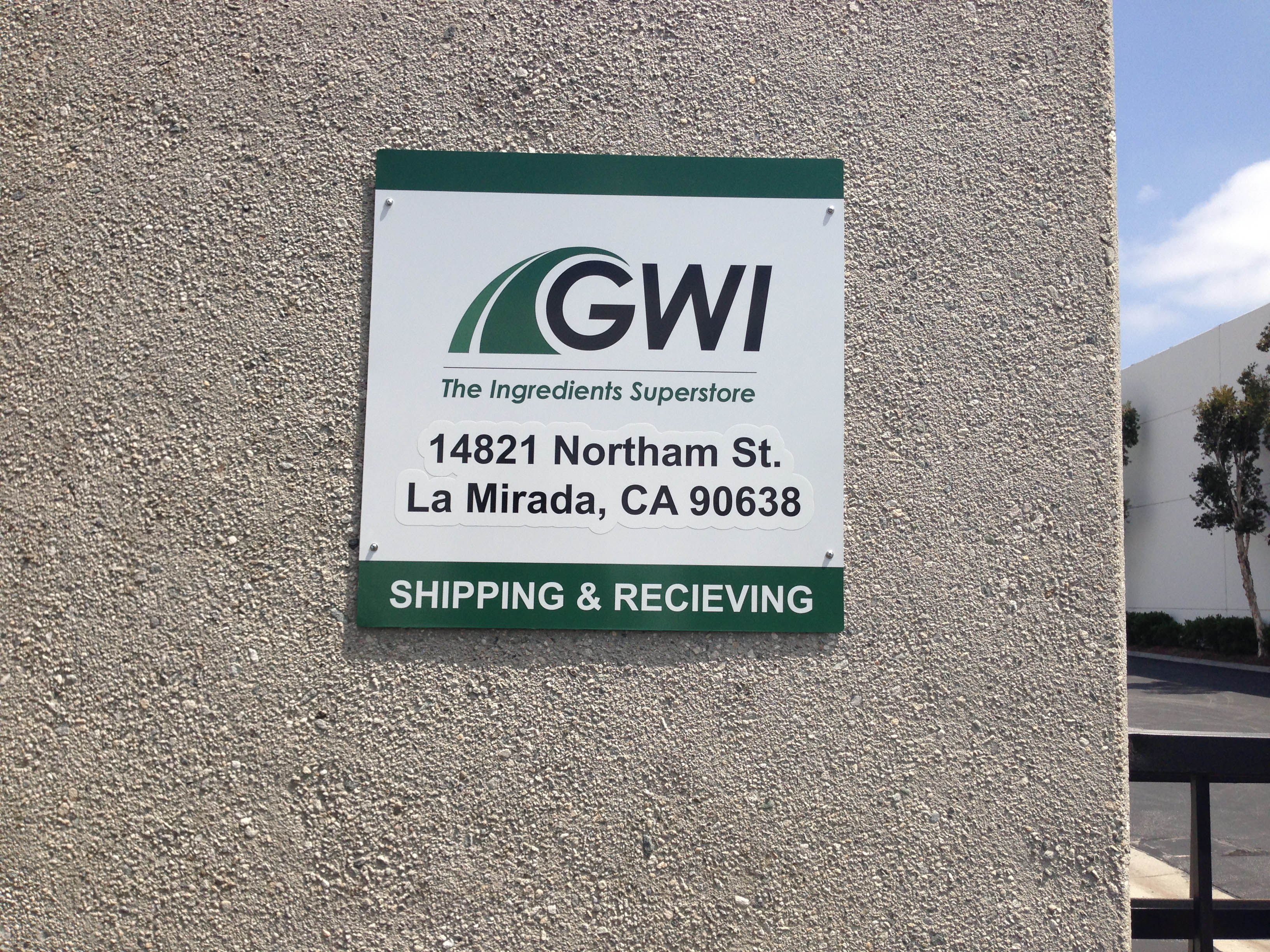 wall sign