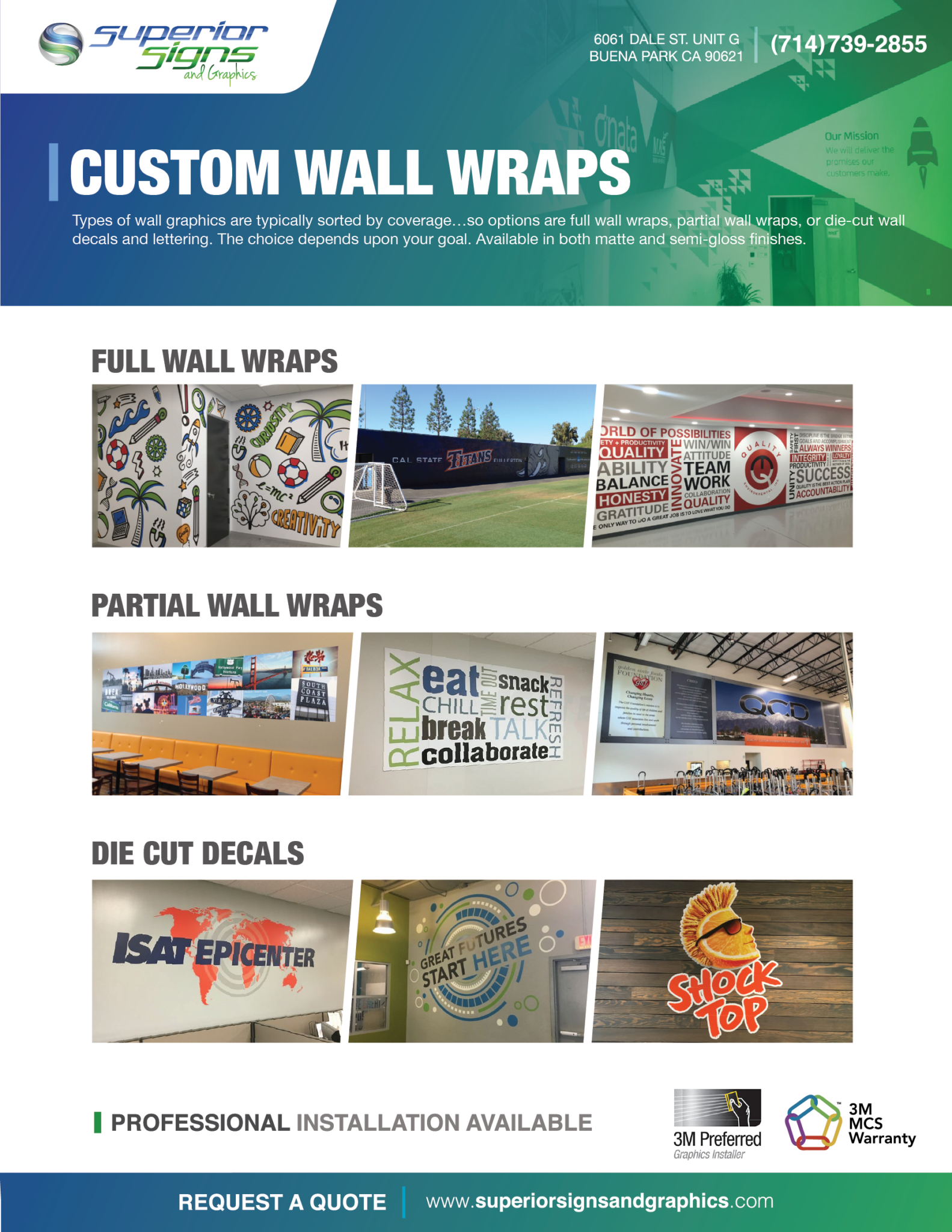 Wall Wraps and Graphics in Orange County CA