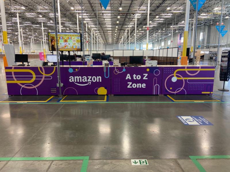 graphic panels wrapping desks in fontana, ca