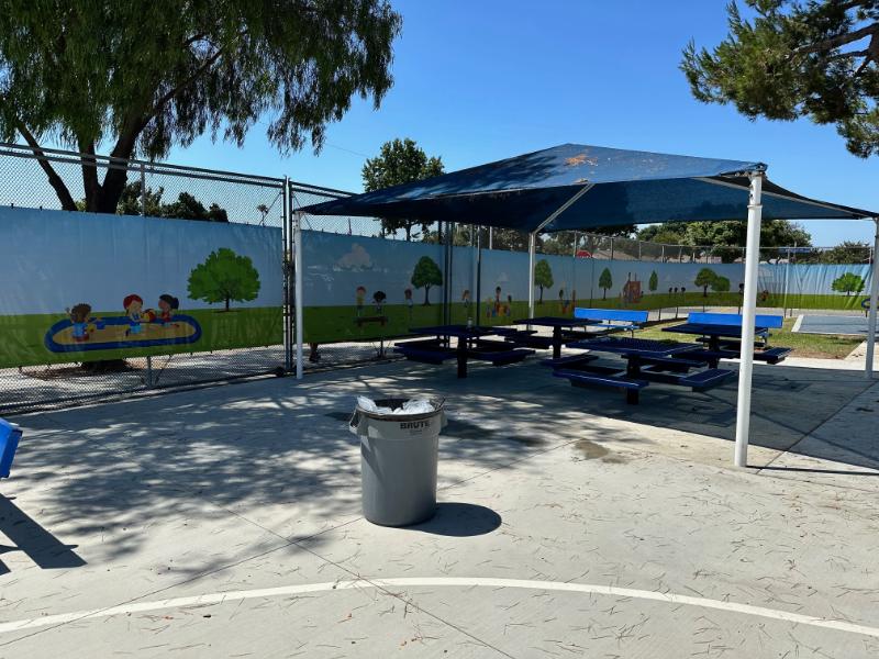 Heavy Duty mesh fence banners for elementary school playgrounds in los angeles, ca
