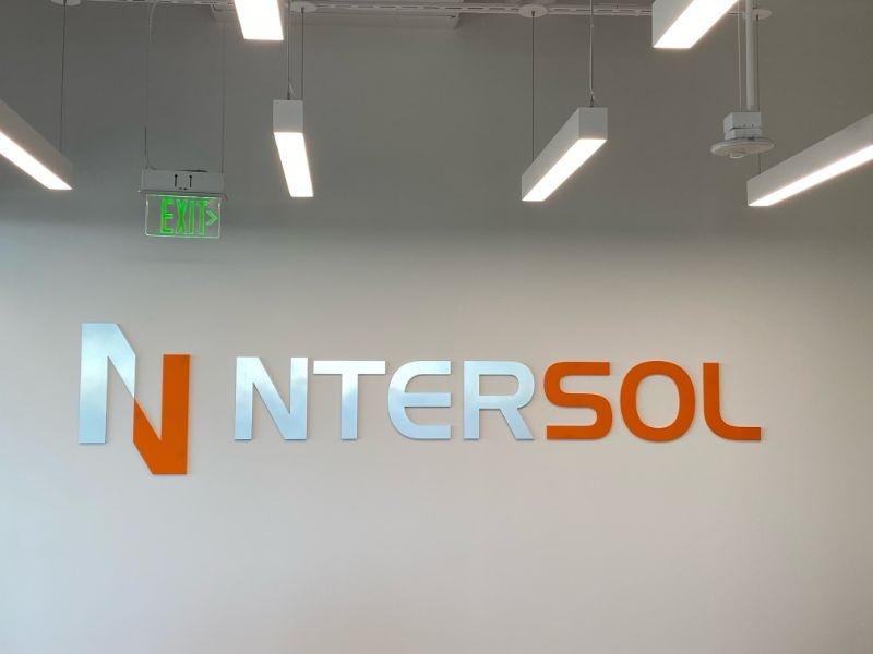 custom logo wall signs for offices in irvine, ca