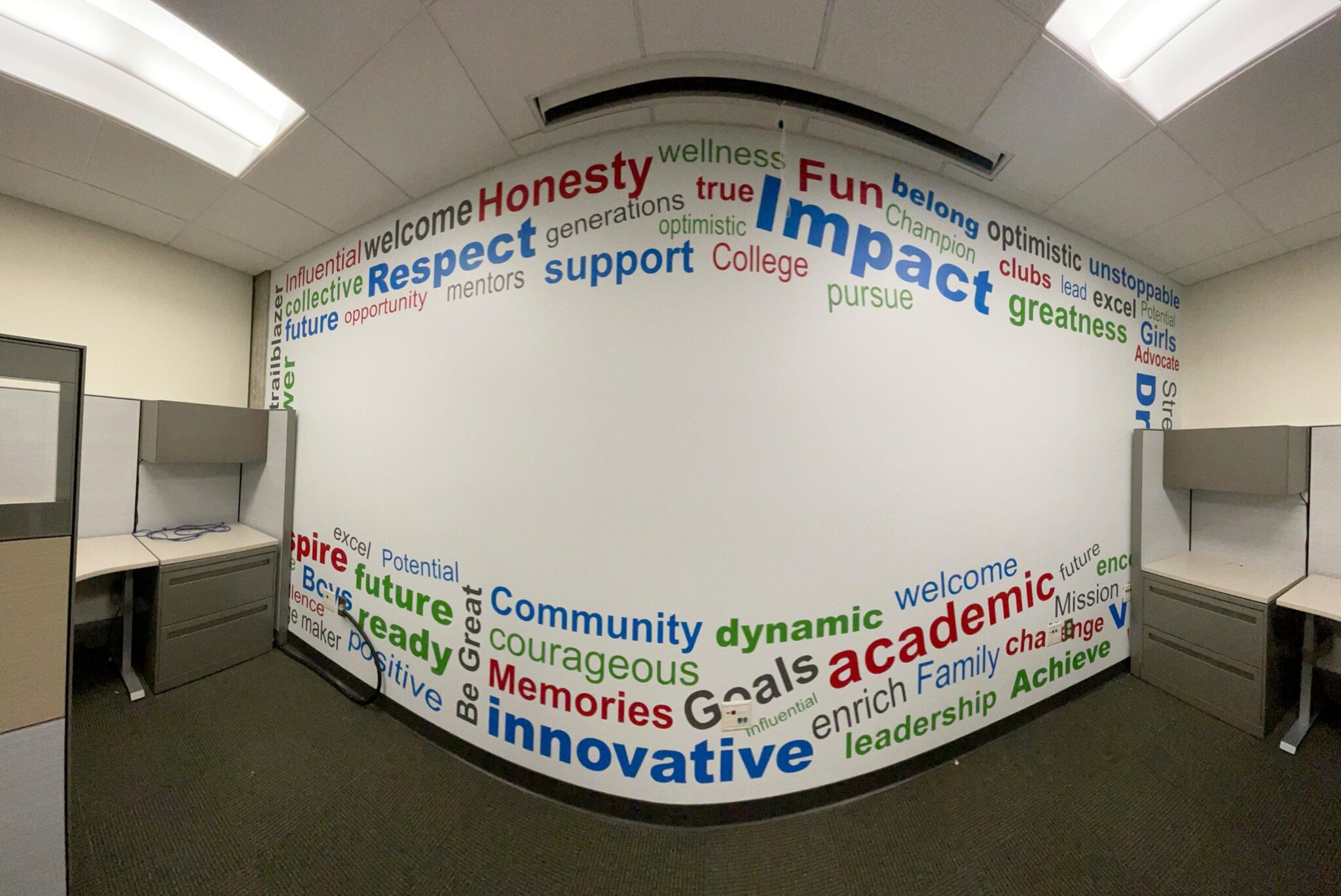 wall graphics at cypress college