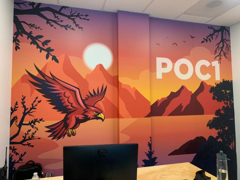 custom designed office wall graphics and wraps in rancho coucamonga