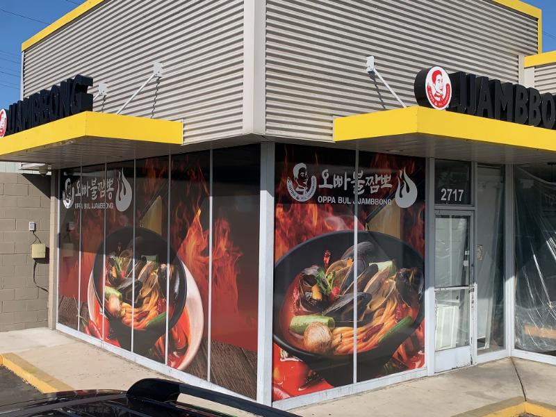 Restaurant Window graphics in anaheim, ca attract customers