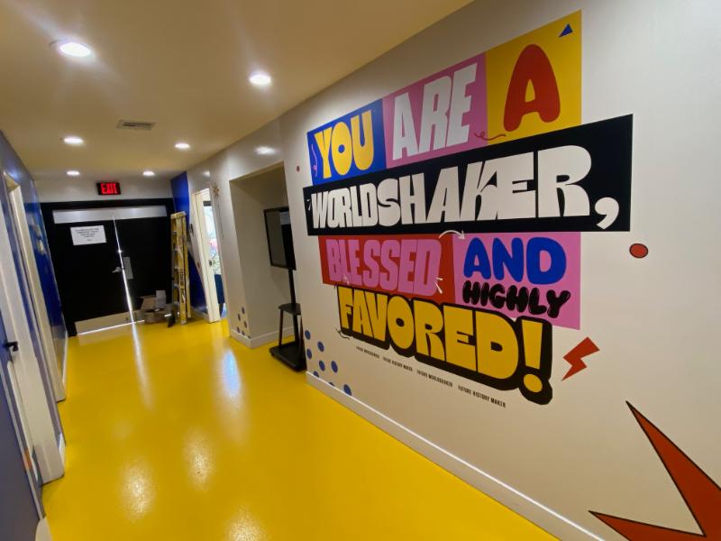 wall decals and wall wraps for schools and churches in orange county, ca