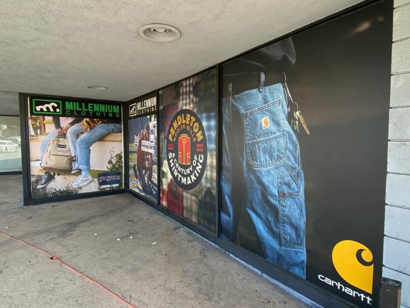 custom designed window graphics for retain stores in buena park, ca