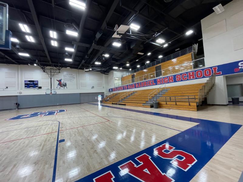 high school gym wall graphics in los angeles, ca