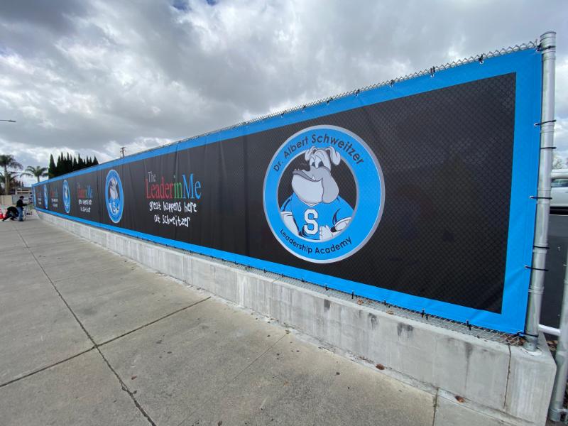 windproof mesh fence banners in anaheim, ca