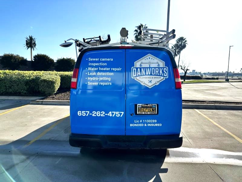 orange, ca commercial plumbing van wraps and graphics