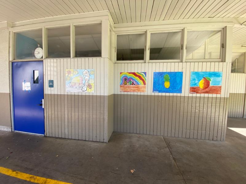 Student art contest tirned into wall graphics by sign company in orange county, ca