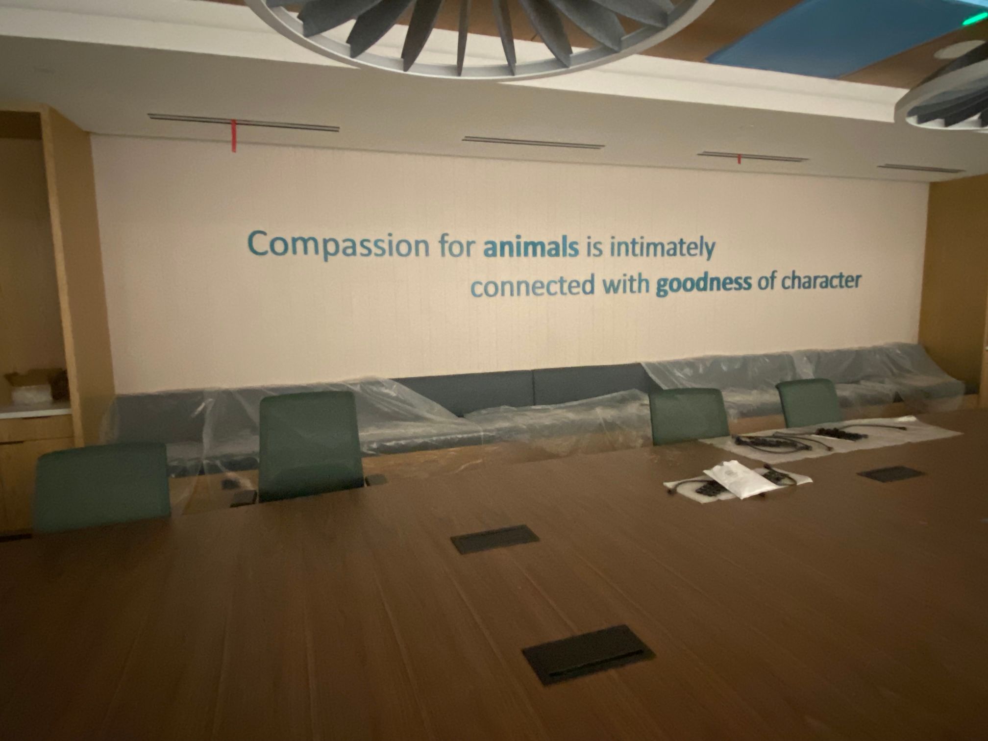 conference room wall lettering in los angeles