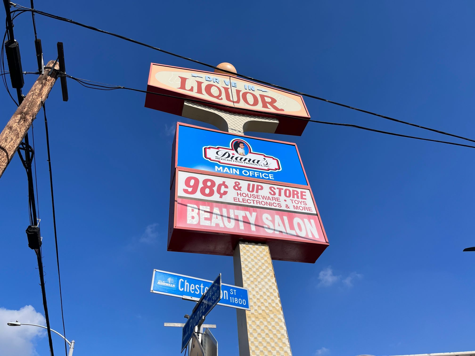New Translucent Sign Faces Give Old Pylon Sign a Makeover in Norwalk CA