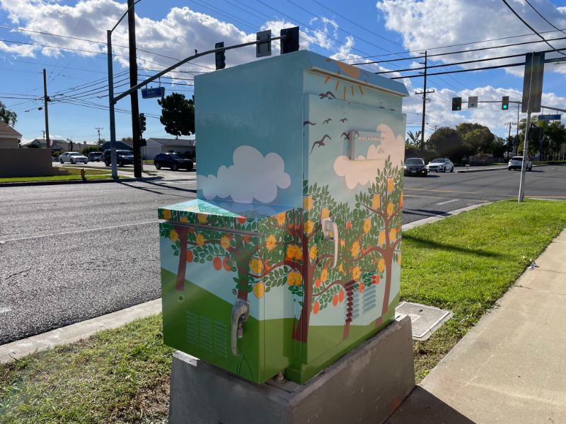Electrical Box Vinyl Wraps Beautify Orange County, CA, Streets!