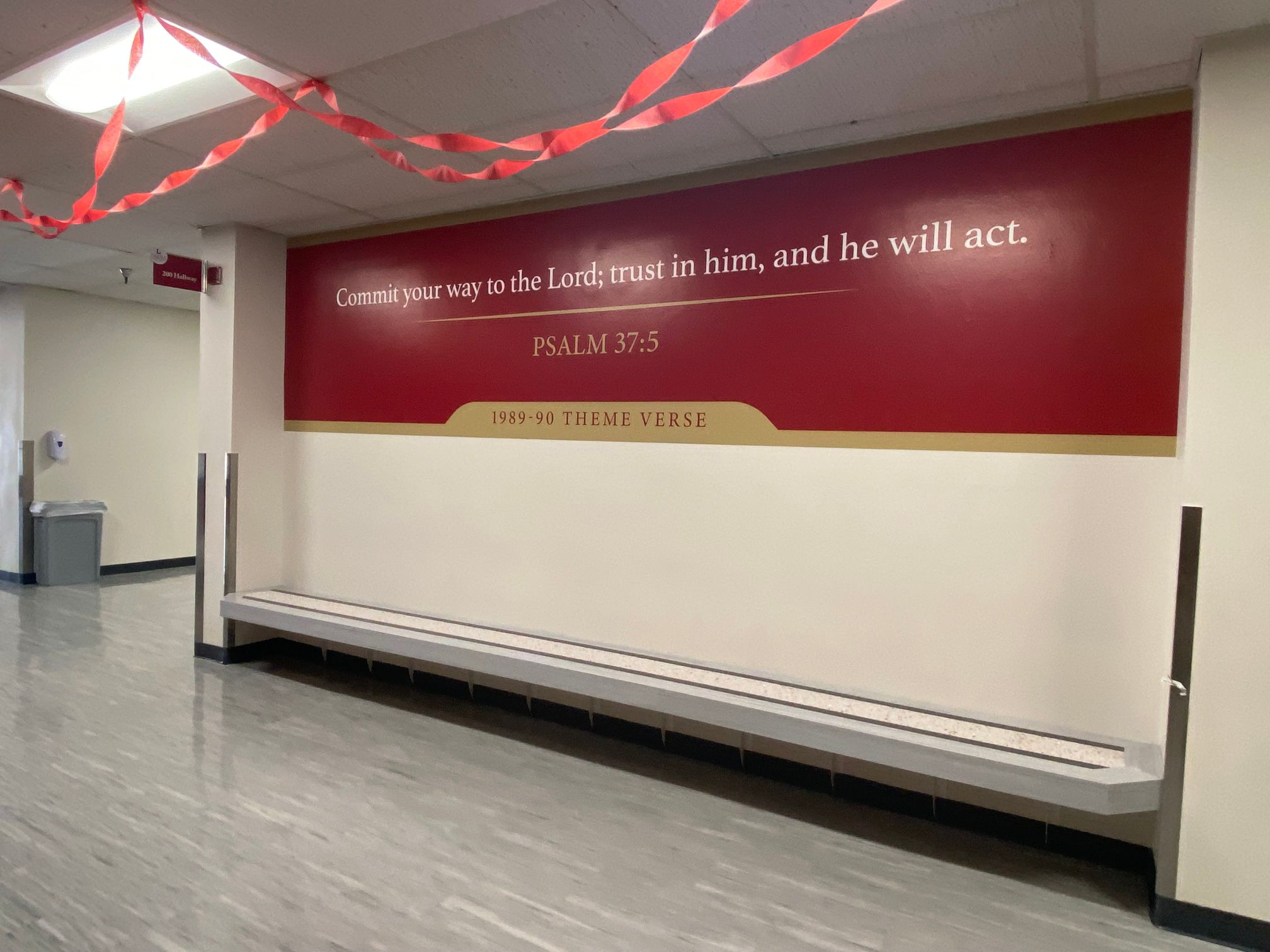 Wall Murals and Graphics for Churches and Schools in Orange County, CA Create Focus on Important Biblical Scriptures
