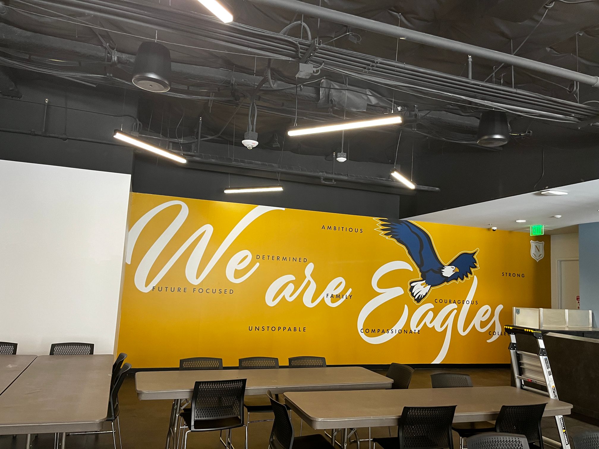 Custom Wall Graphics for NOVA Academy in Santa Ana, CA Show School Pride