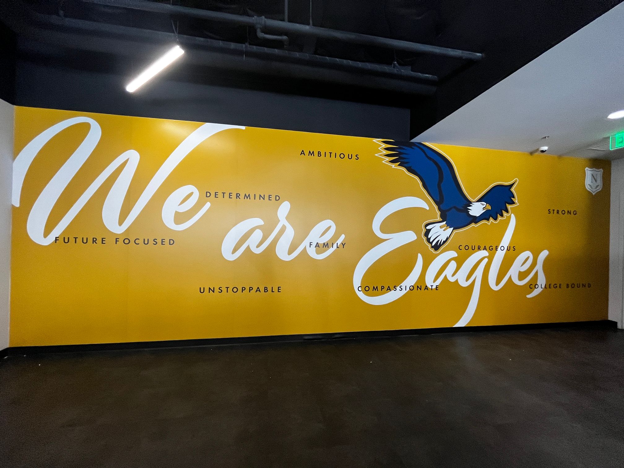 Custom Wall Graphics for NOVA Academy in Santa Ana, CA Show School Pride
