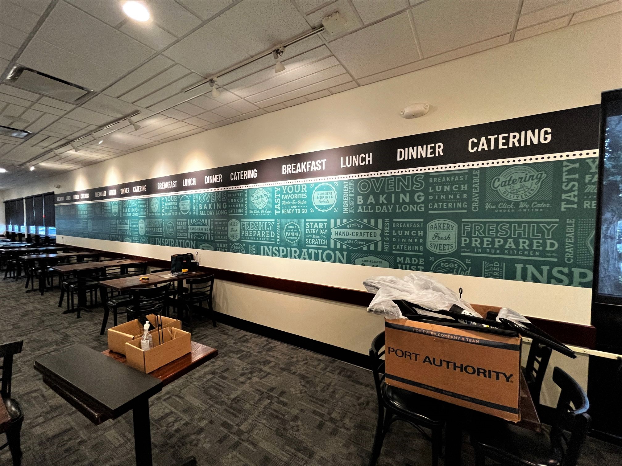 Eye-Catching Wall Graphics and Vinyl Lettering Create Ambiance for Restaurants in Los Angeles CA