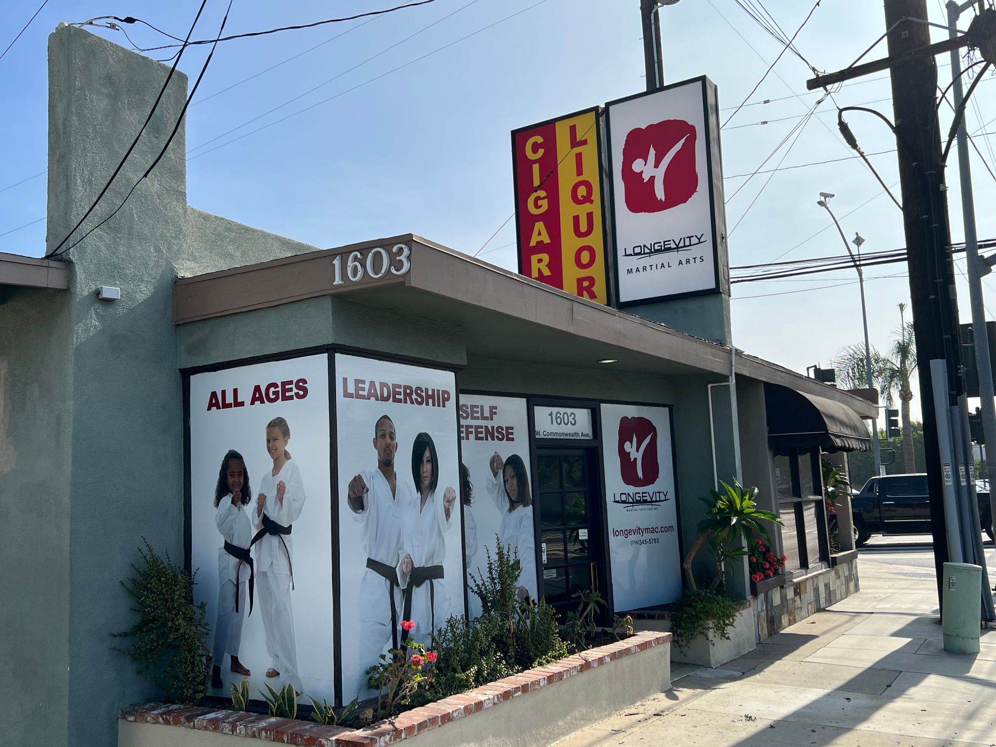 Perforated Window Graphics Advertise for Fullerton Karate Academy 24/7
